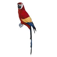 Papegøje, rød & gul 66 cm